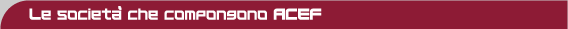 Tutte le societ&agrave; che compongono ACEF